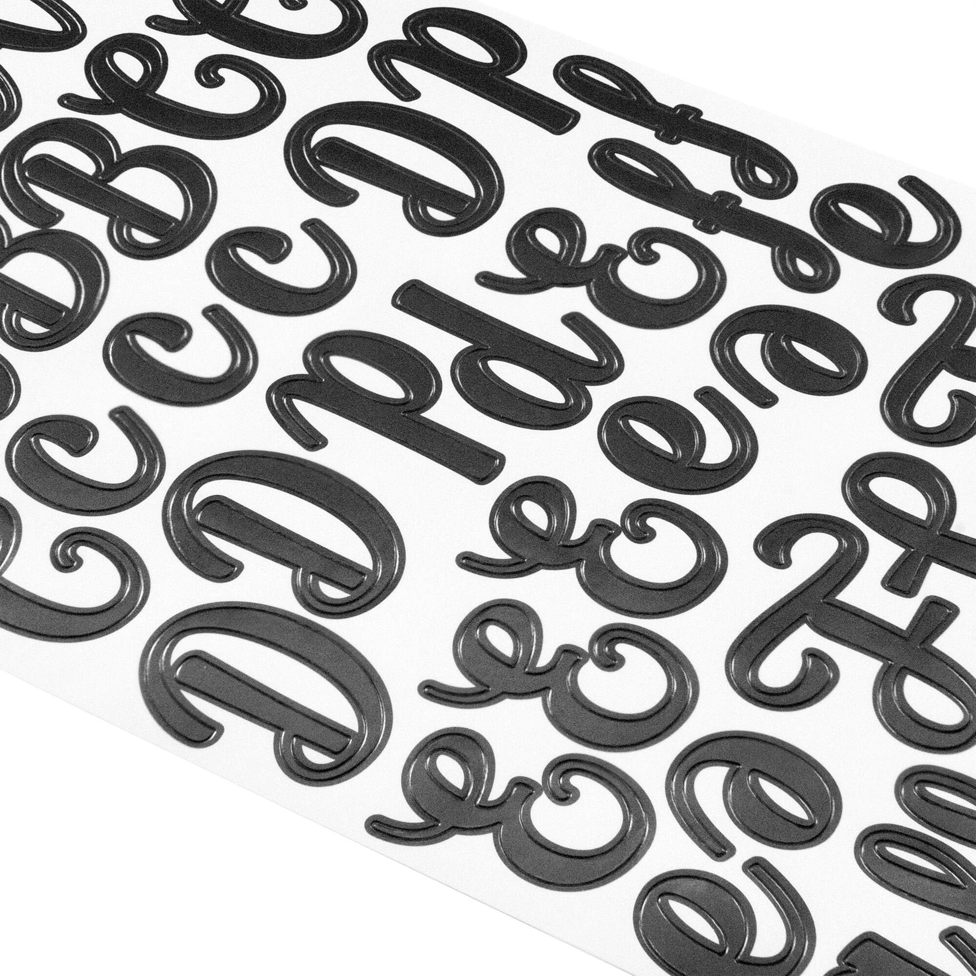 Black Script Alphabet Stickers by Recollections™